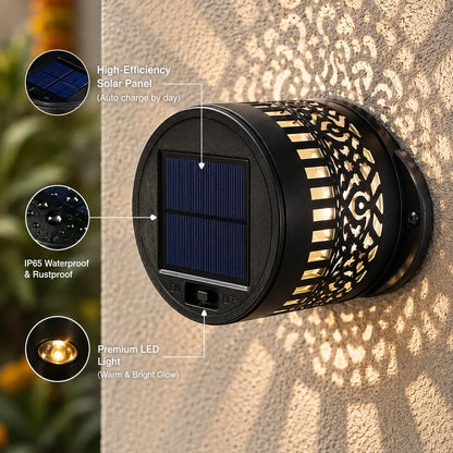 DiyaGlow Solar-Powered Multicolour Pattern Light